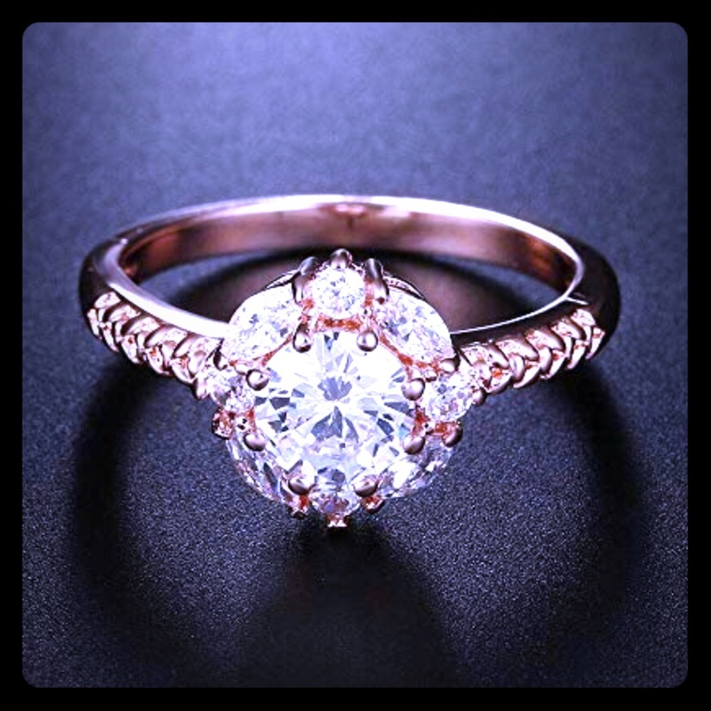 Rose Gold Plated Ring Size 6,7,8,9
